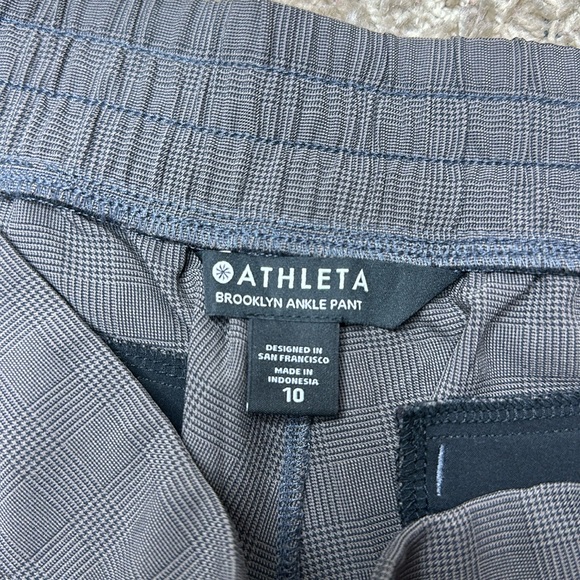 Athleta BROOKLYN PLAID ANKLE PANT Size 10 - Picture 3 of 9